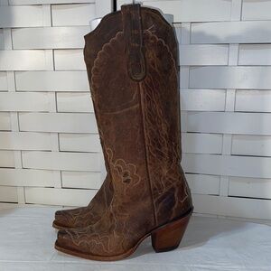 Tony Lama Black Label Saigets Brown Goat Western Cowboy Boots 8.5 B